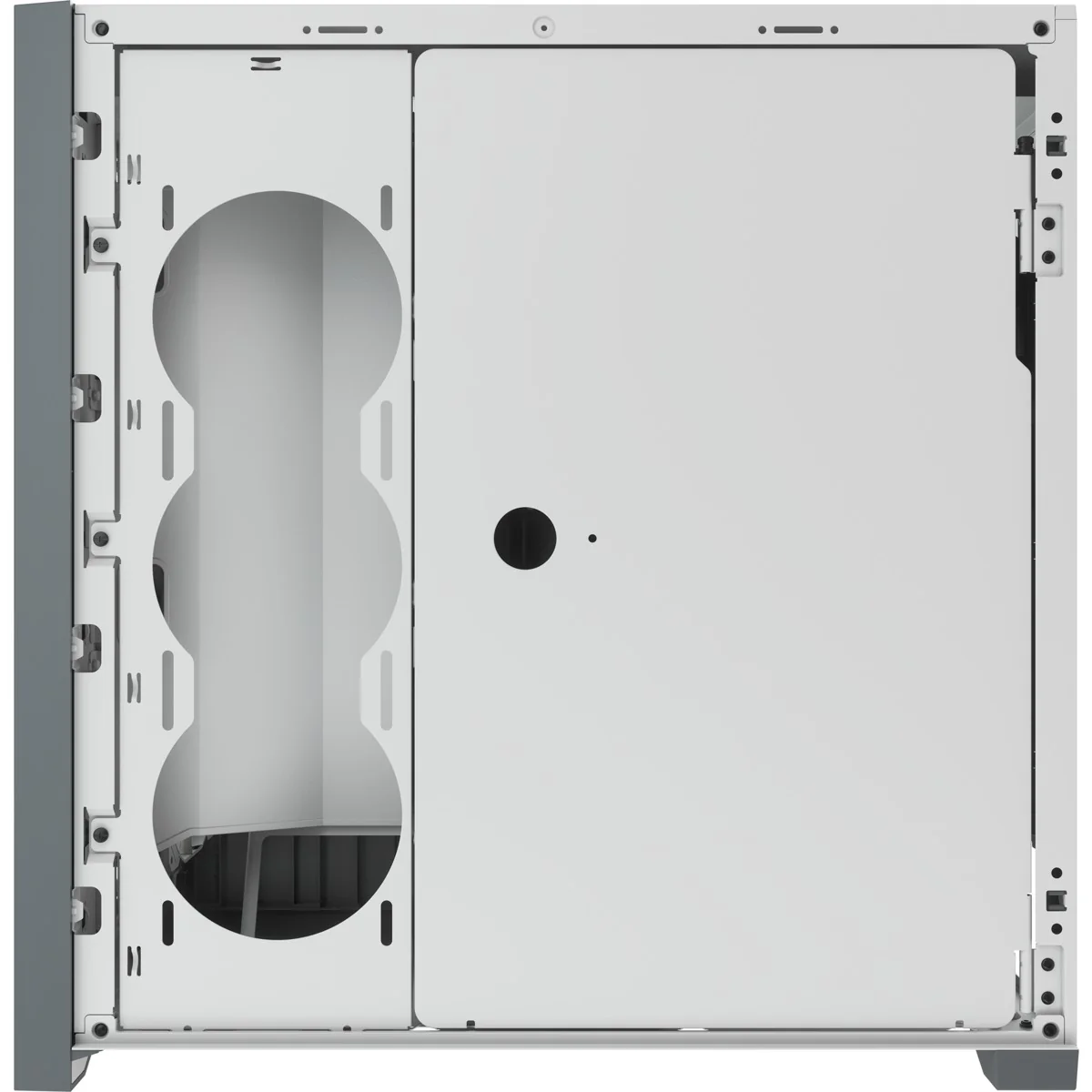 Corsair iCUE 5000X RGB Tempered Glass Mid-Tower ATX PC Smart Case (White) - Image 10