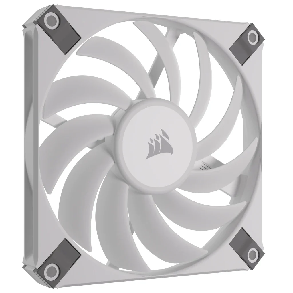 Corsair iCUE AF120 RGB Slim 120MM PWM Fluid Dynamic Bearing Fan (White) (Single Pack) - Image 4