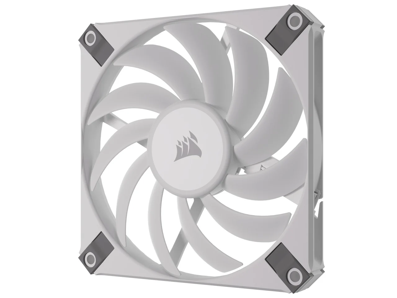 Corsair iCUE AF120 RGB Slim 120MM PWM Fluid Dynamic Bearing Fan With Lightning Node Core (White) (Twin Pack) - Image 6