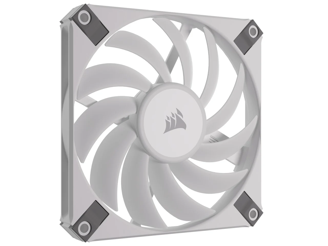 Corsair iCUE AF120 RGB Slim 120MM PWM Fluid Dynamic Bearing Fan With Lightning Node Core (White) (Twin Pack) - Image 7
