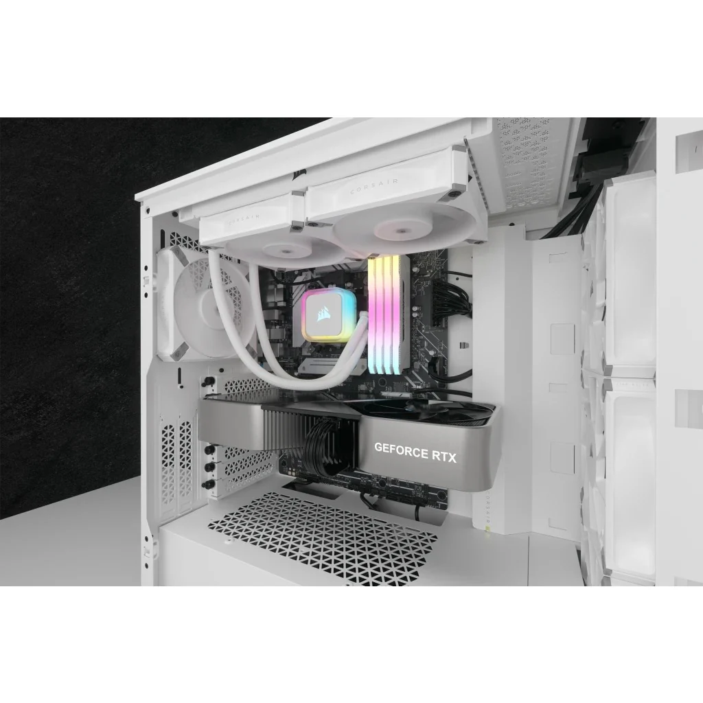 Corsair iCUE H100i RGB Elite 240mm Liquid CPU Cooler (White) - Image 14