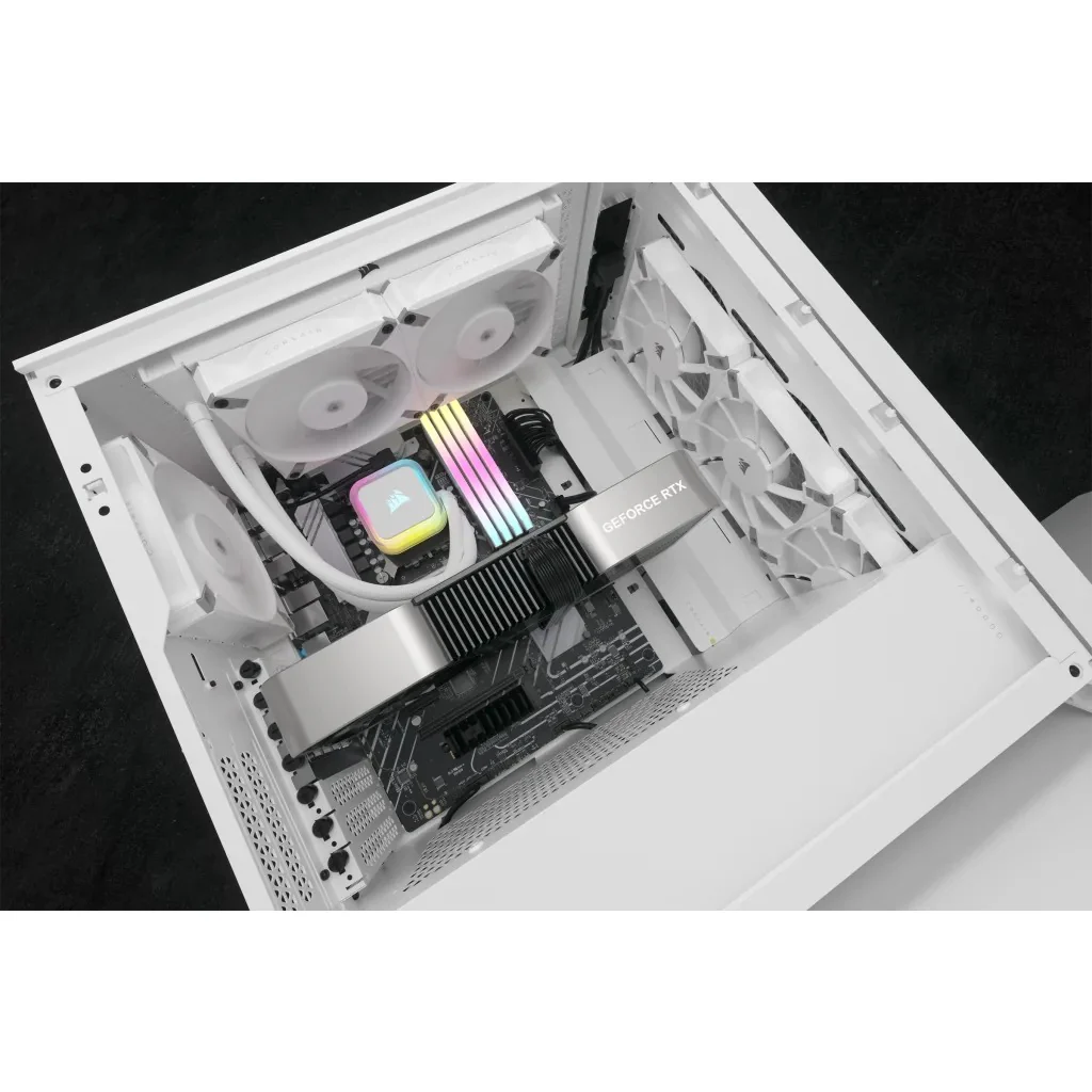 Corsair iCUE H100i RGB Elite 240mm Liquid CPU Cooler (White) - Image 15