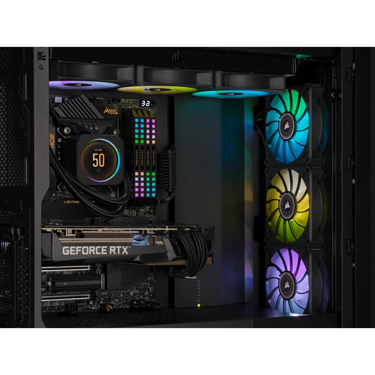 CORSAIR ICUE H150i Elite LCD Display Liquid CPU Cooler - Image 12