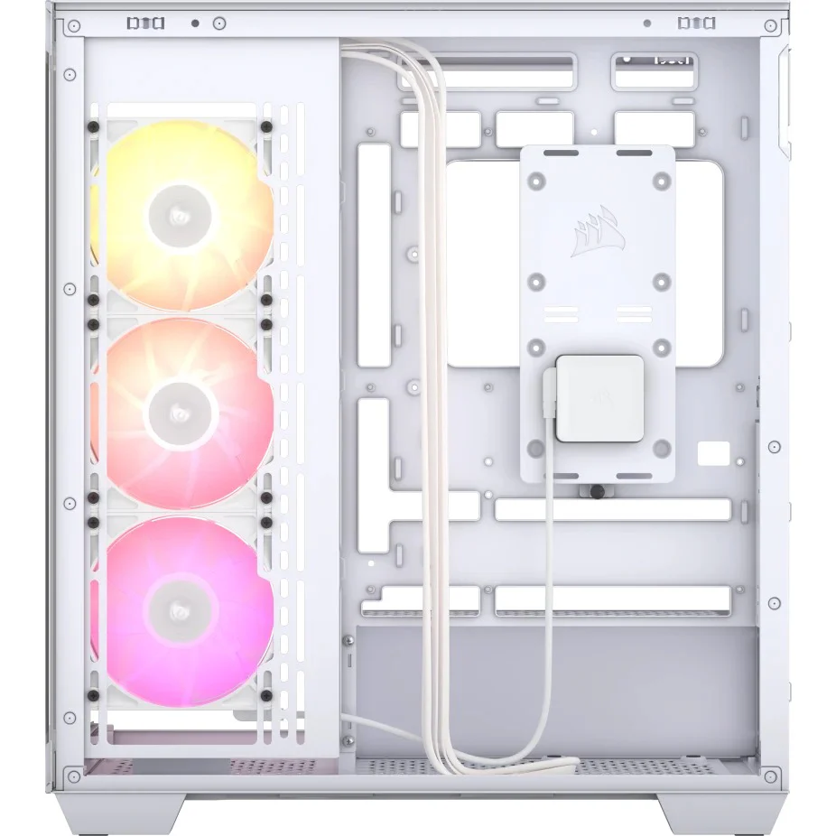 Corsair iCue Link 3500X RGB TG Mid-Tower PC Case (Black, White) - Image 11