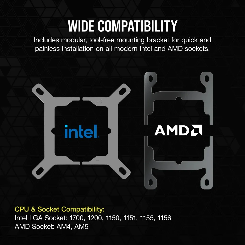Corsair iCUE Link H100i RGB 240mm Liquid CPU Cooler (Black) - Image 14
