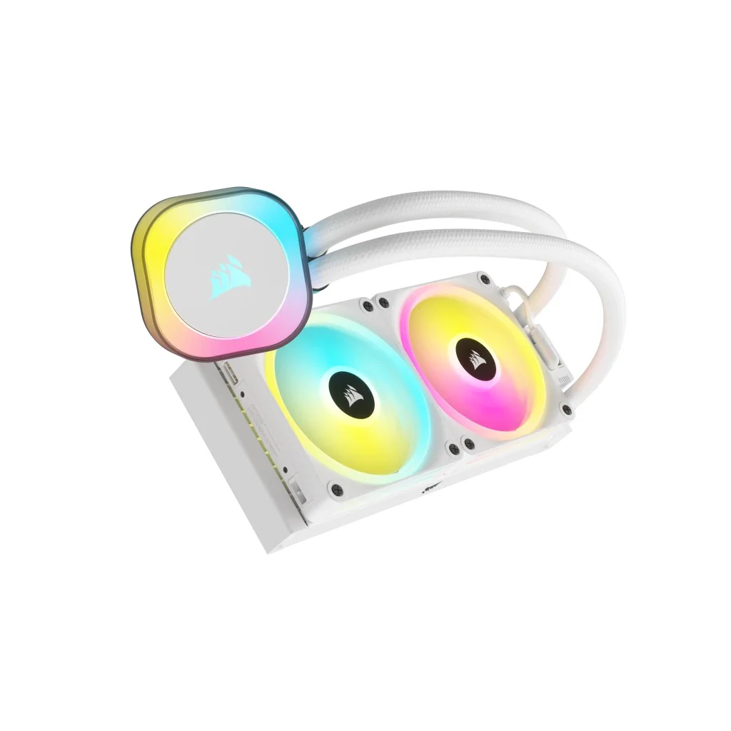 Corsair iCUE Link H100i RGB 240MM Liquid CPU Cooler (White) - Image 2