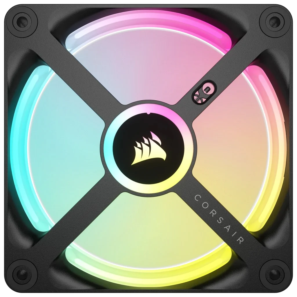 Corsair iCUE Link QX120 RGB 120mm PWM PC Fan Expansion Kit (Black) (Single Pack) - Image 3