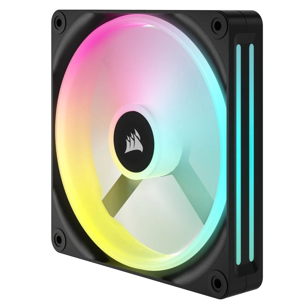 Corsair iCUE Link QX140 RGB 140mm PWM PC Fan Expansion Kit (Black) (Single Pack) - Image 2