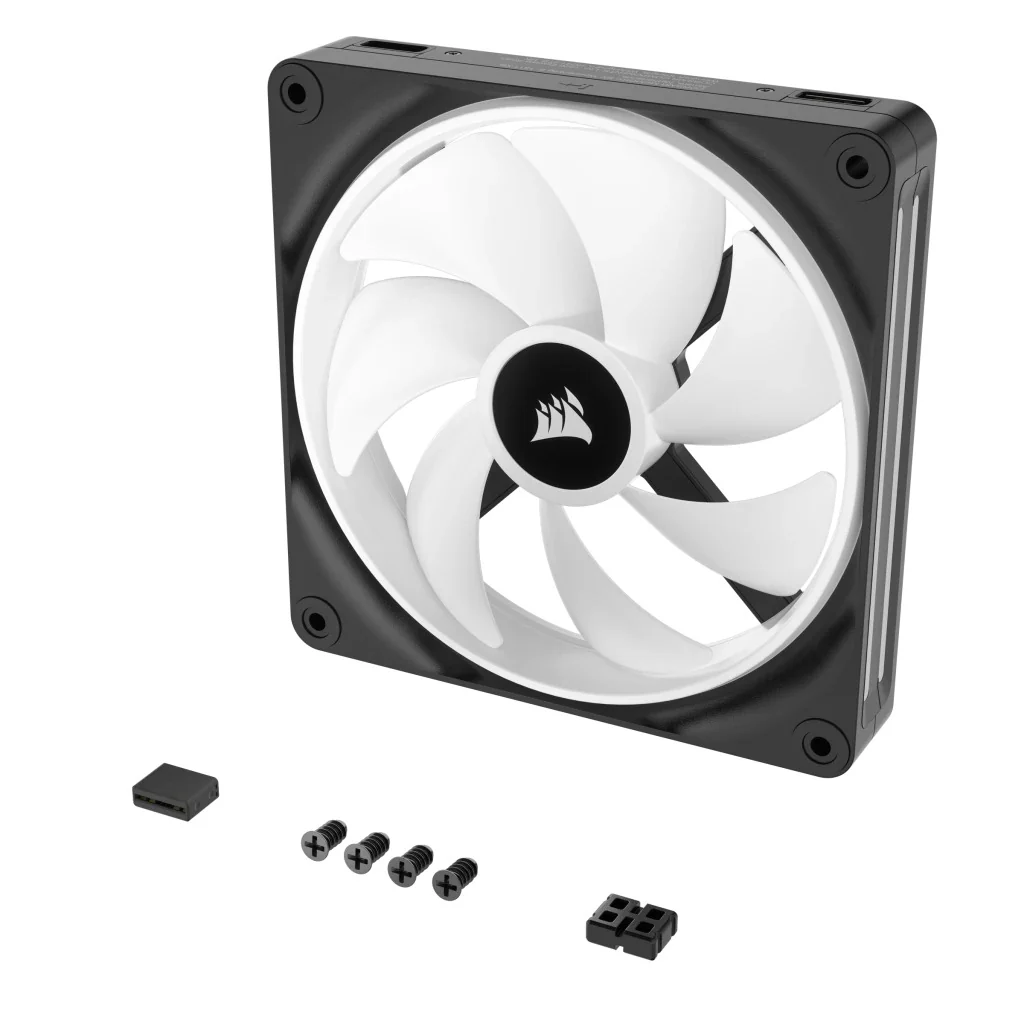 Corsair iCUE Link QX140 RGB 140mm PWM PC Fan Expansion Kit (Black) (Single Pack) - Image 4