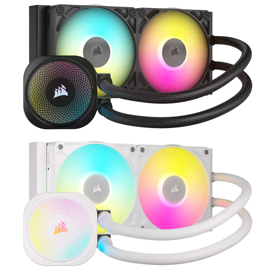 Corsair iCUE LINK TITAN 240 RX RGB AIO Liquid CPU Cooler (Black, White) - Image 2