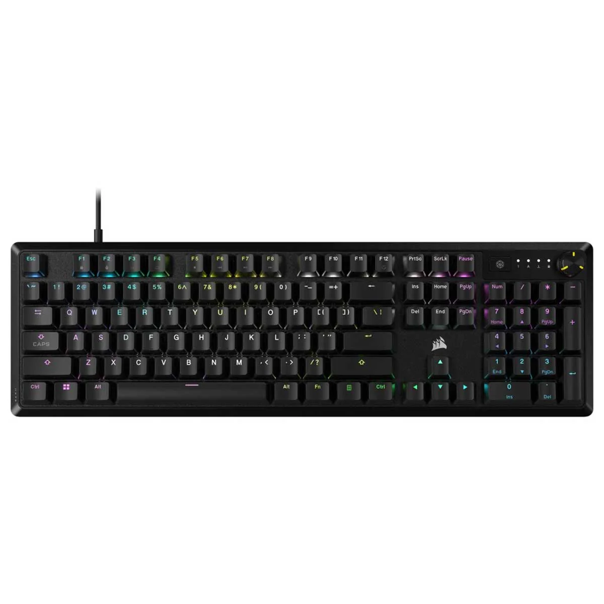Corsair K70 Core RGB Mechanical Gaming Keyboard (Red Linear Switch) (Black) - Image 2