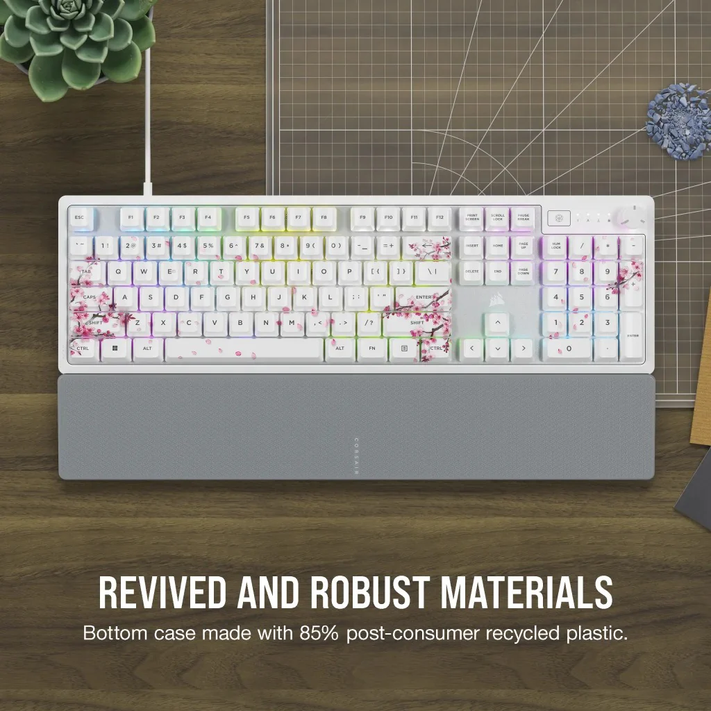 Corsair K70 Core SE RGB Mechanical Gaming Keyboard Cherry Blossom (MLX Red Pre-Lubed Mechanical Switches) (CH-9109C1E-NA) - Image 17