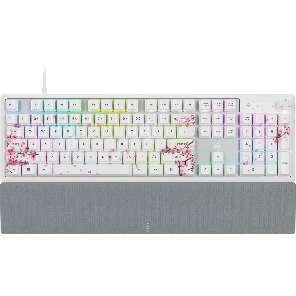 Corsair K70 Core SE RGB Mechanical Gaming Keyboard Cherry Blossom (MLX Red Pre-Lubed Mechanical Switches) (CH-9109C1E-NA) - Image 2