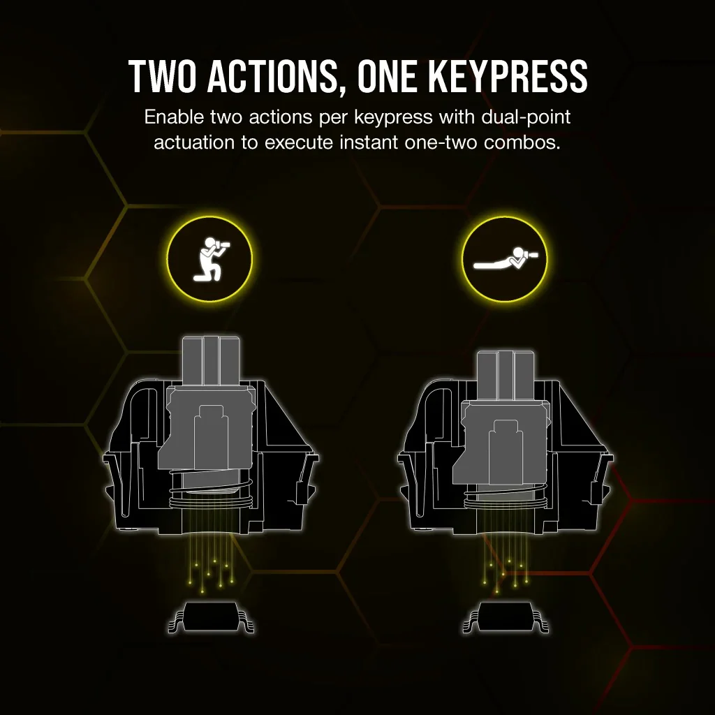 Corsair K70 Max RGB Magnetic-Mechanical Gaming Keyboard (Steel Grey) (Adjustable MGX Switches) - Image 13