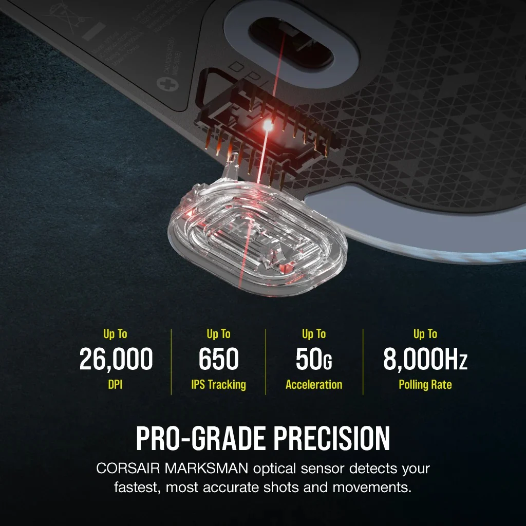 Corsair M75 Lightweight RGB Gaming Mouse (Black) - Image 8