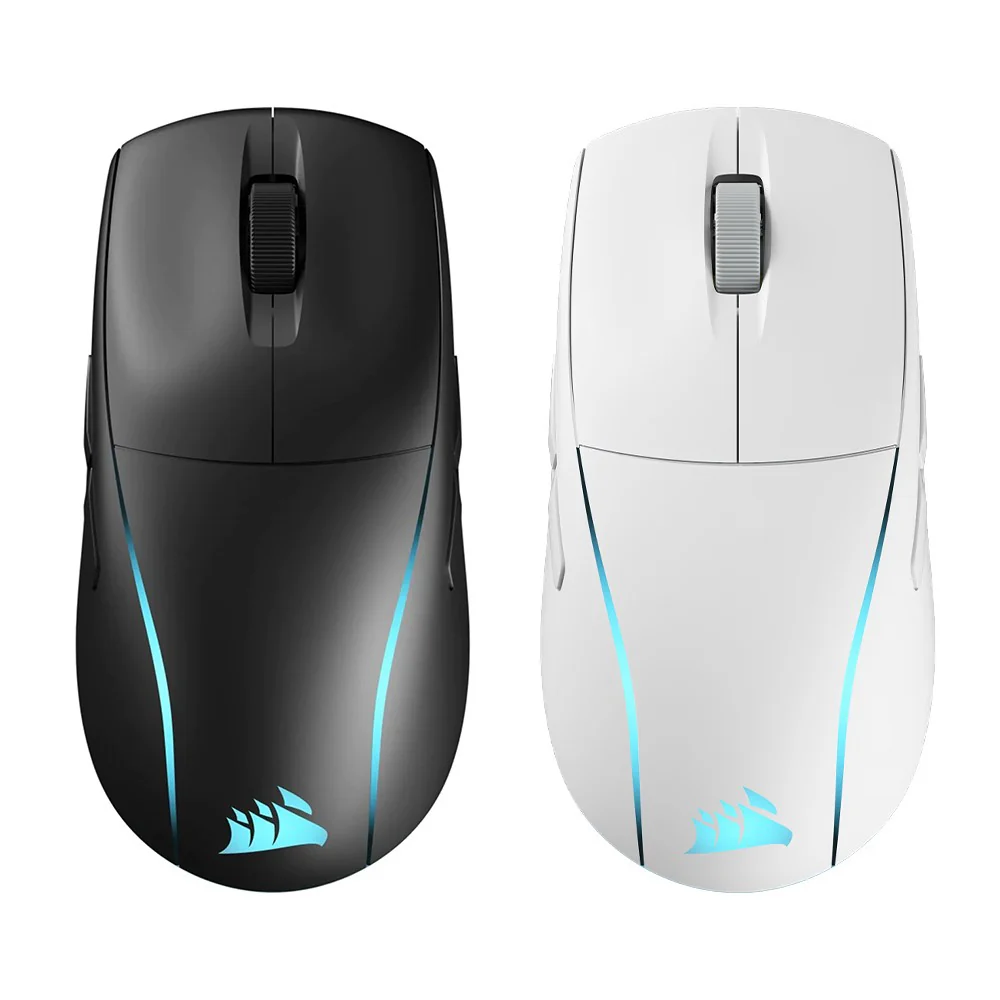 Corsair M75 Wireless Lightweight RGB Gaming Mouse (Black, White)