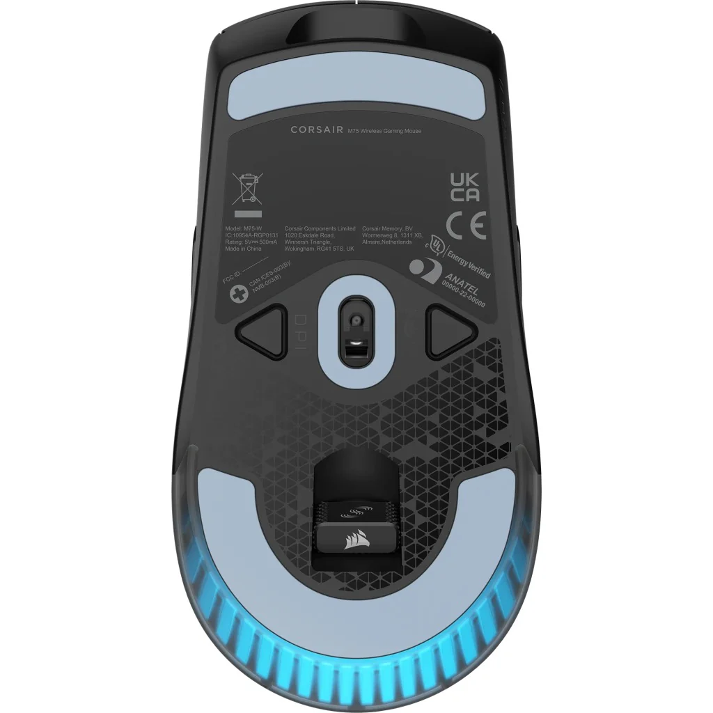 Corsair M75 Wireless Lightweight RGB Gaming Mouse (Black, White) - Image 5