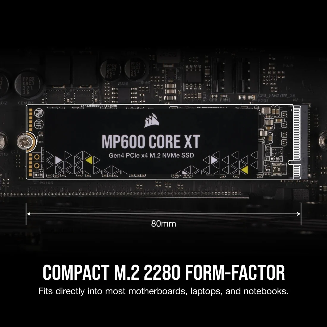 Corsair MP600 Core XT 1TB PCIe Gen4 x4 NVMe 1.4 M.2 SSD (CSSD-F1000GBMP600CXTR2) - Image 4