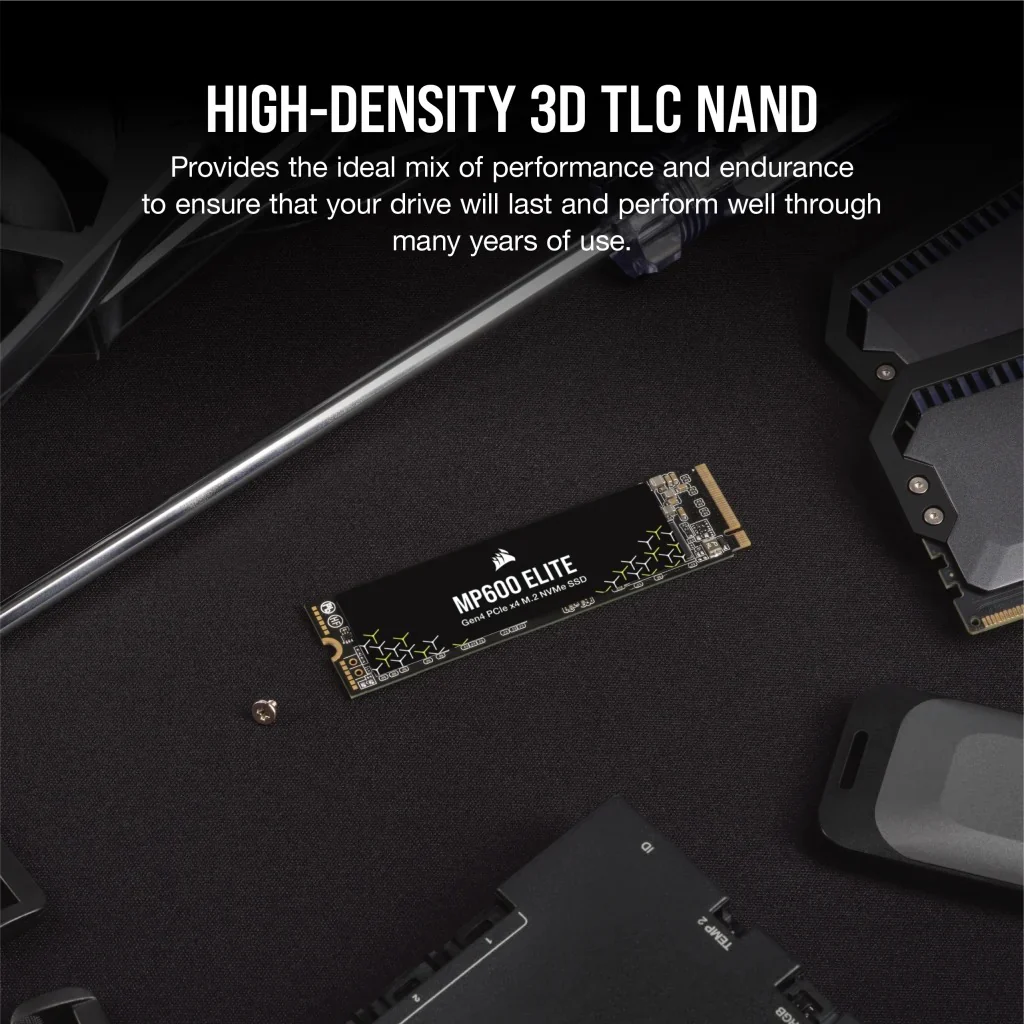 Corsair MP600 Elite 1TB PCIe Gen4 x4 NVMe 1.4 M.2 SSD (CSSD-F1000GBMP600ENH) - Image 16