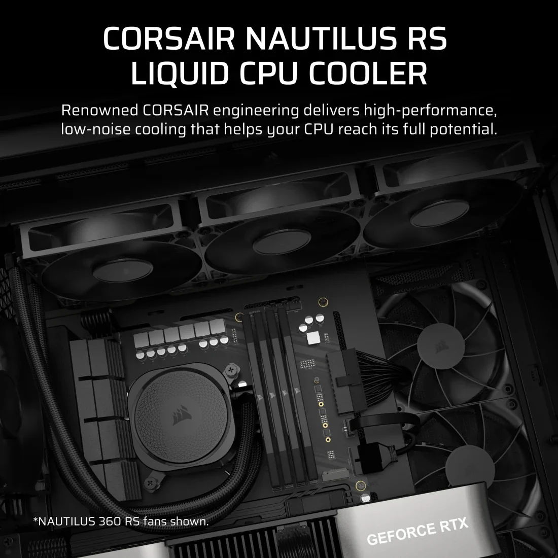 Corsair Nautilus 240 RS Performance 240MM liquid CPU Cooler (Black) (CW-9060088-WW) - Image 2