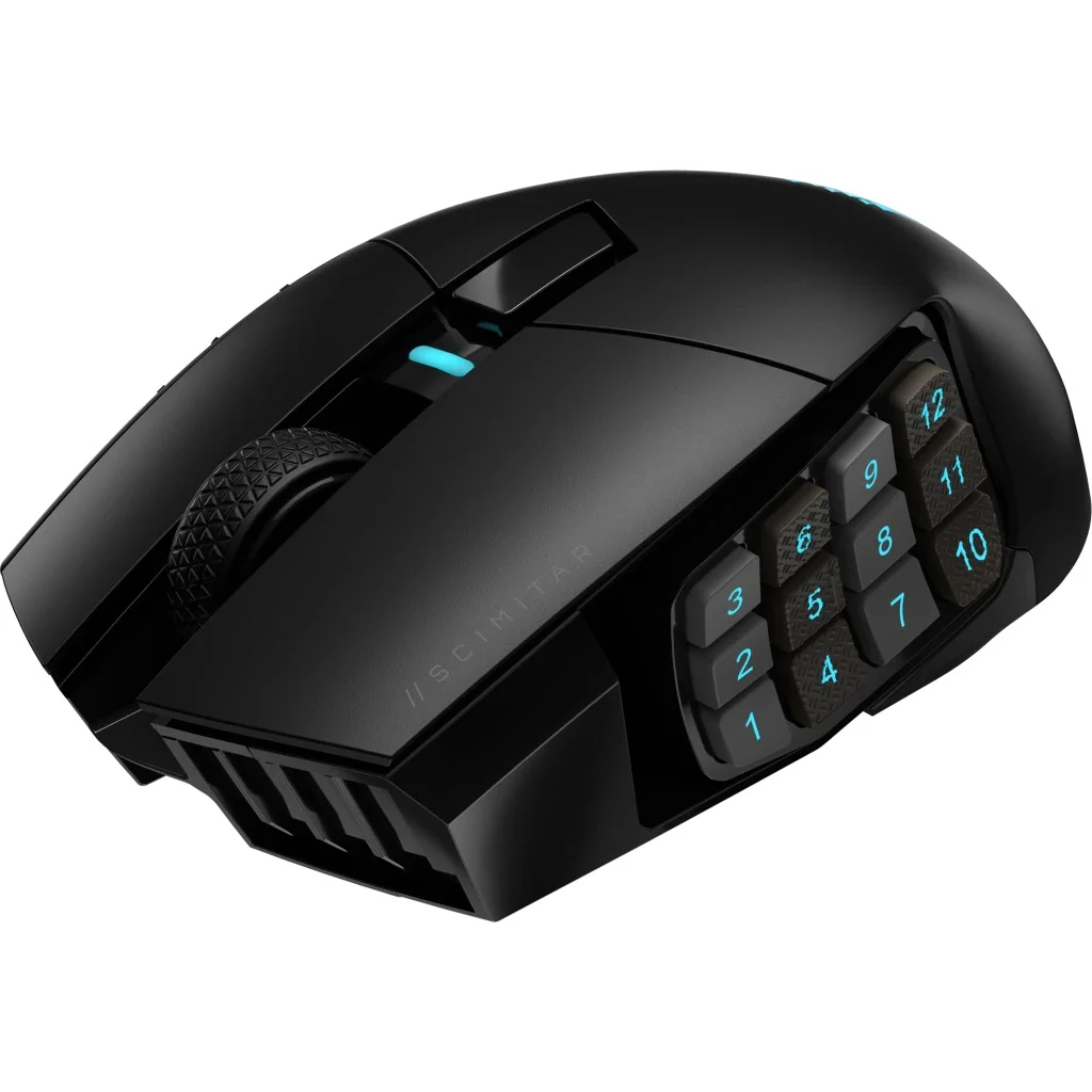 Corsair Scimitar Elite Wireless MMO Gaming Mouse (CS-CH-9314311-AP) - Image 4