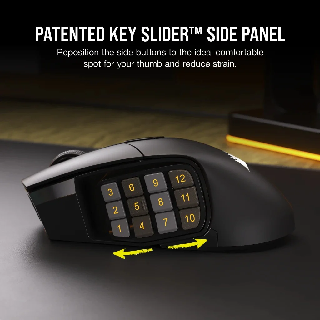 Corsair Scimitar Elite Wireless MMO Gaming Mouse (CS-CH-9314311-AP) - Image 9