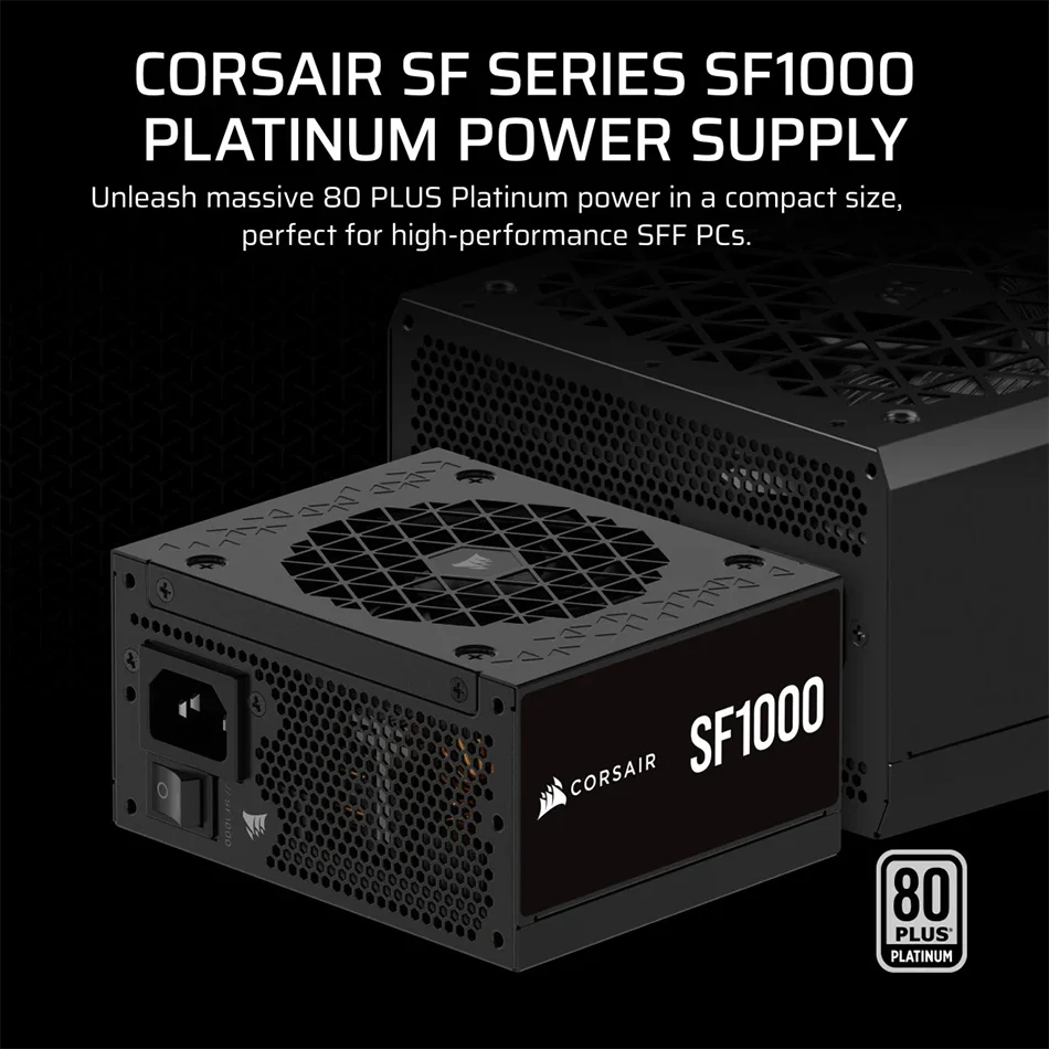 Corsair SF Series SF1000 1000W 80+ Platinum Fully Modular Low-Noise SFX Power Supply - Image 12