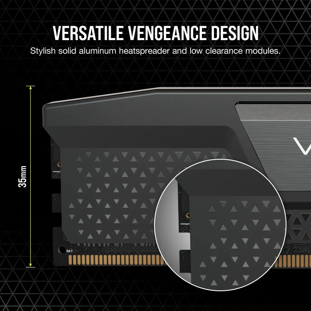 Corsair Vengeance 16GB (2X8GB) DDR5 DRAM 5200MHz CL40 Memory Kit - Black (CMK16GX5M2B5200C40) - Image 8