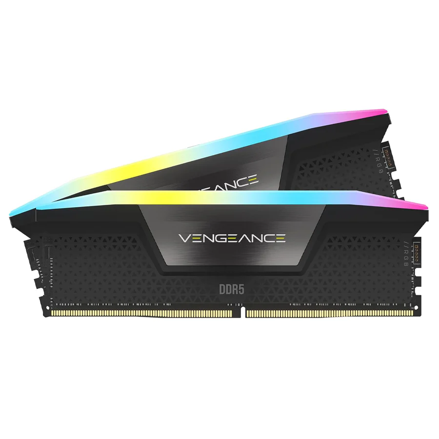 Corsair Vengeance RGB 64GB (2X32GB) DDR5 DRAM 5600MHZ CL36 Memory Kit (Black) (CMH64GX5M2B5600C36)