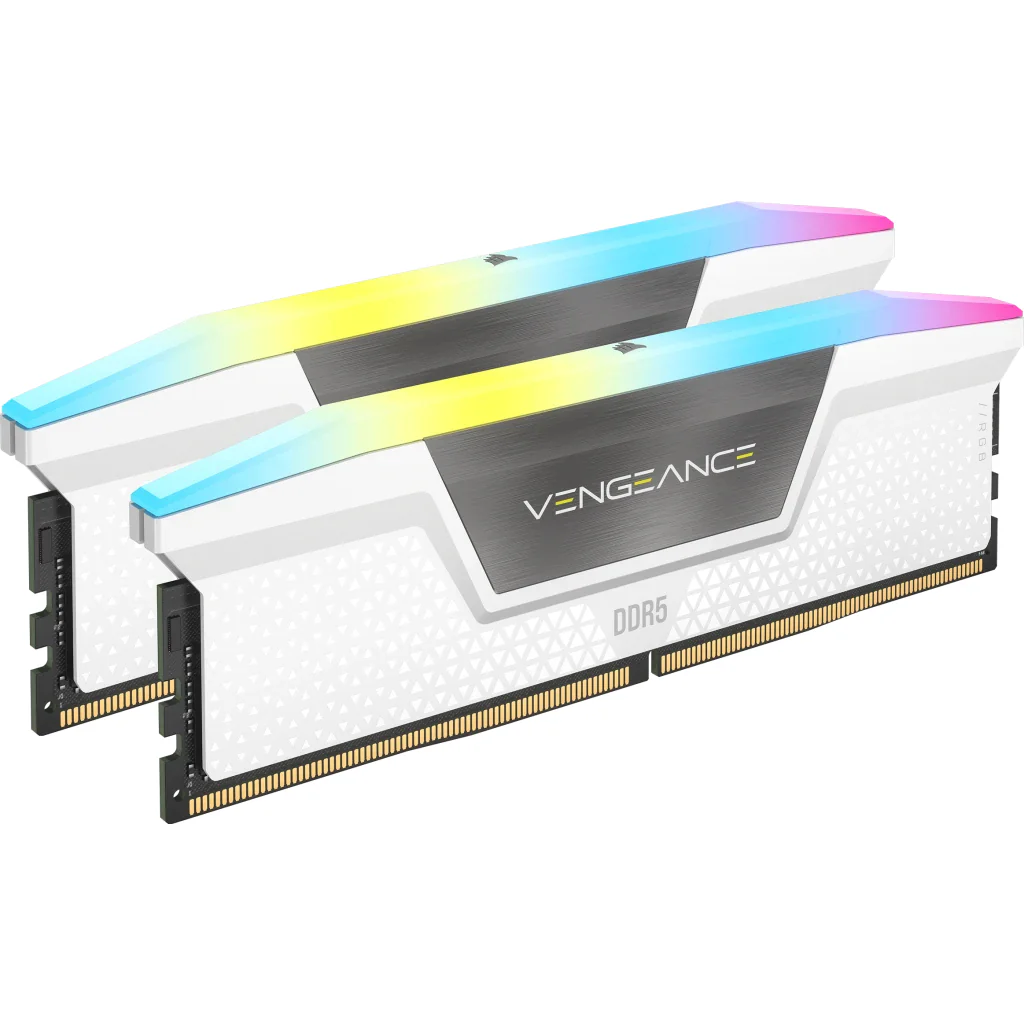Corsair Vengeance RGB 32GB (2x16GB) DDR5 DRAM 6000MHz CL36 Memory Kit (Black, White) - Image 7