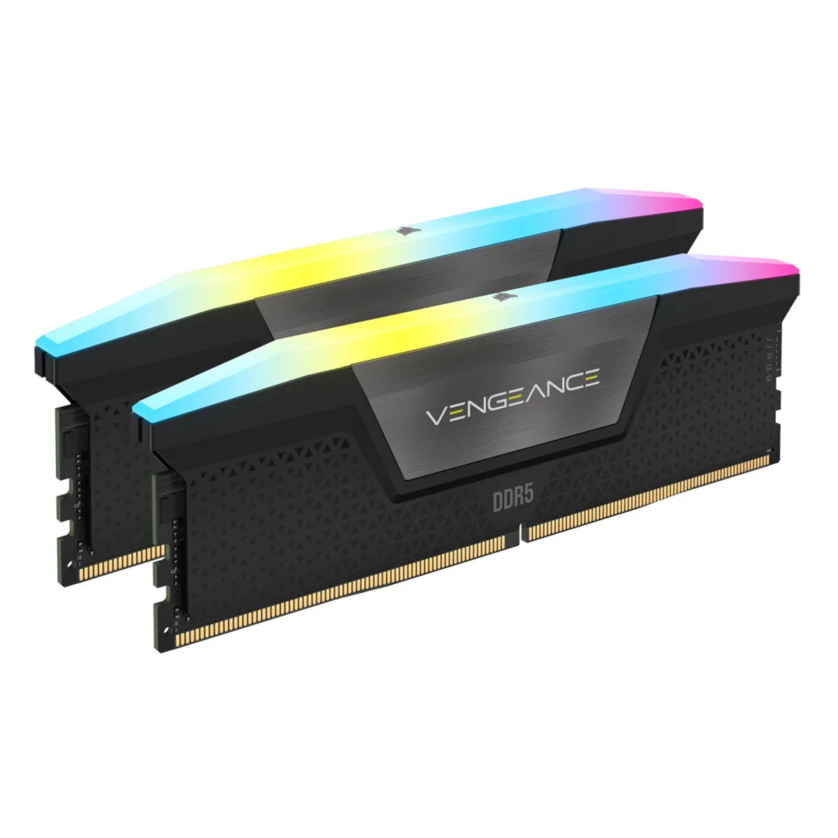 Corsair Vengeance RGB 32GB (2X16GB) DDR5 DRAM 6400MHZ CL32 Memory Kit (Black) (CMH32GX5M2B6400C32) - Image 2