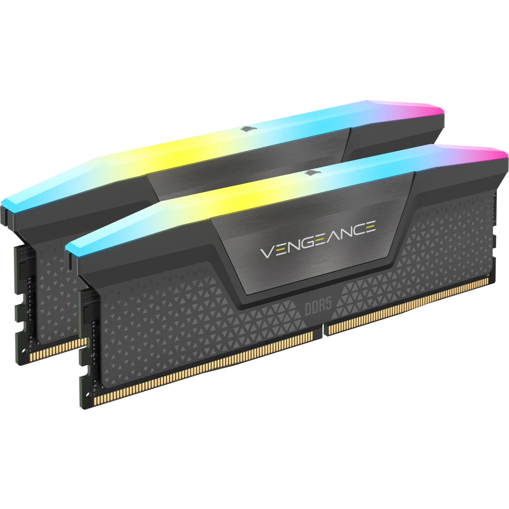 Corsair Vengeance RGB 64GB (2x32GB) DDR5 DRAM 6000MHz CL40 AMD Expo & Intel XMP Memory Kit (CMH64GX5M2B6000Z40) - Image 2