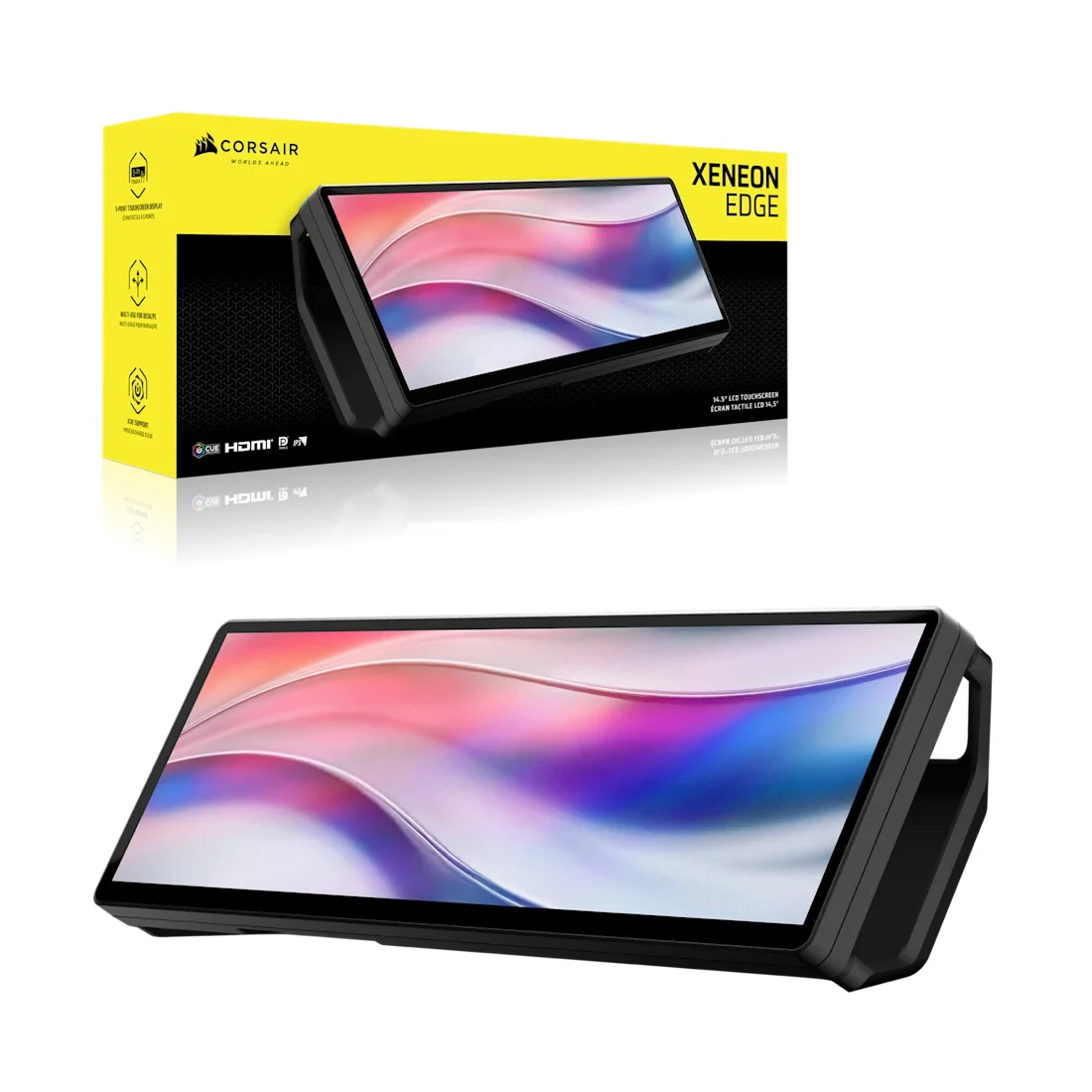 Corsair Xeneon Edge 14.5" (2560x720) 60Hz LCD Touchscreen Monitor (Black, White, Atomic Purple) - Image 10