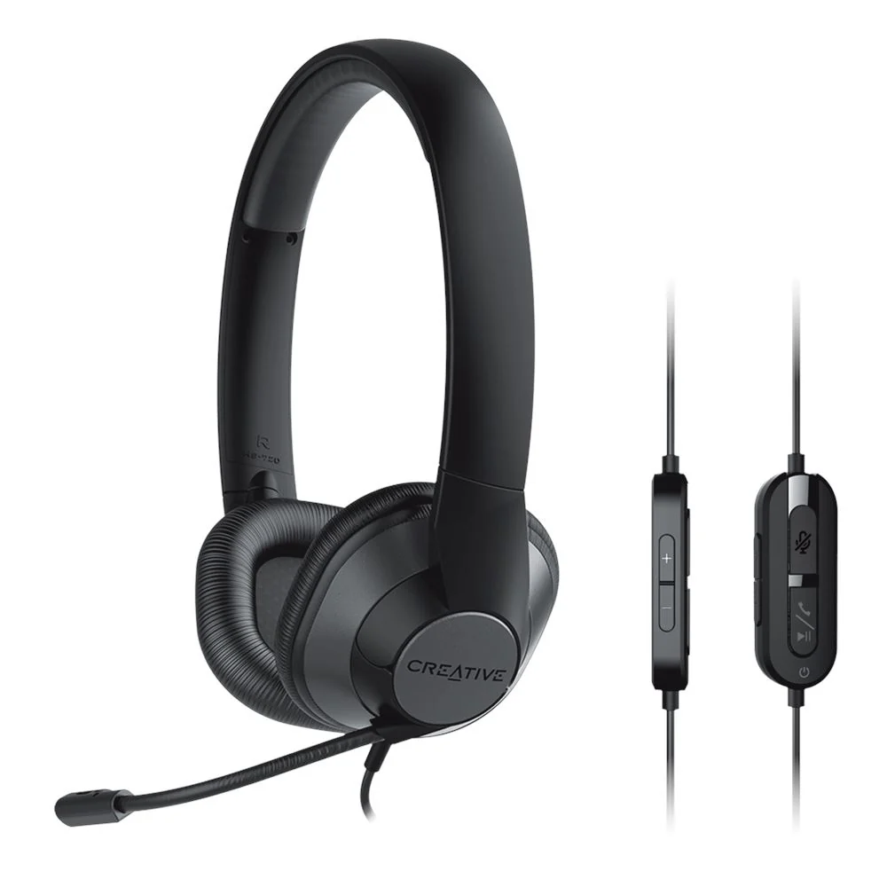 Creative HS-720 V2 USB Headset With Noise-Cancelling Mic & Inline Controls (Black) - Image 4