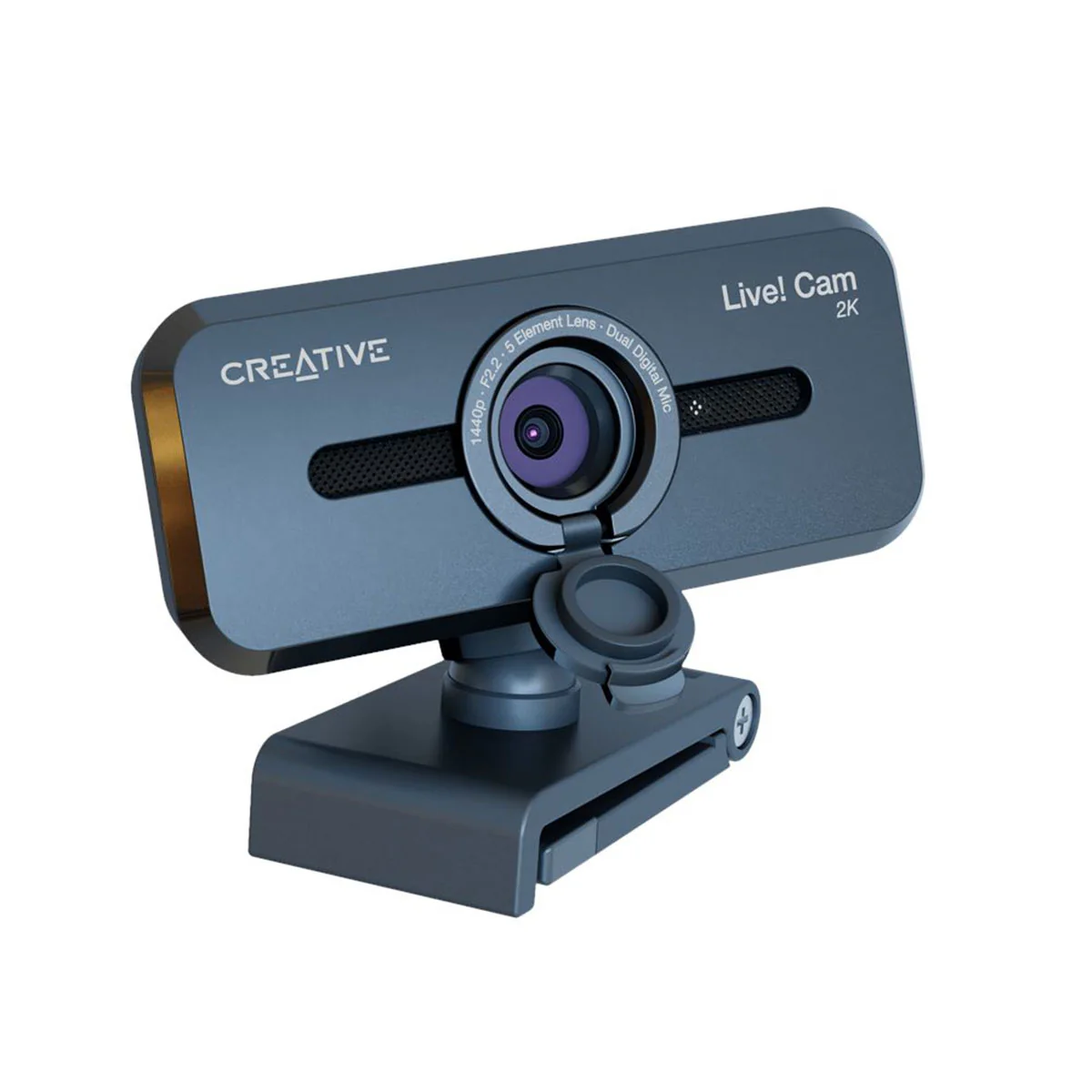 Creative Live Cam Sync 2K V3 QHD WebCam with Auto Mute & Noise Cancellation for Video Calls (Black) - Image 4