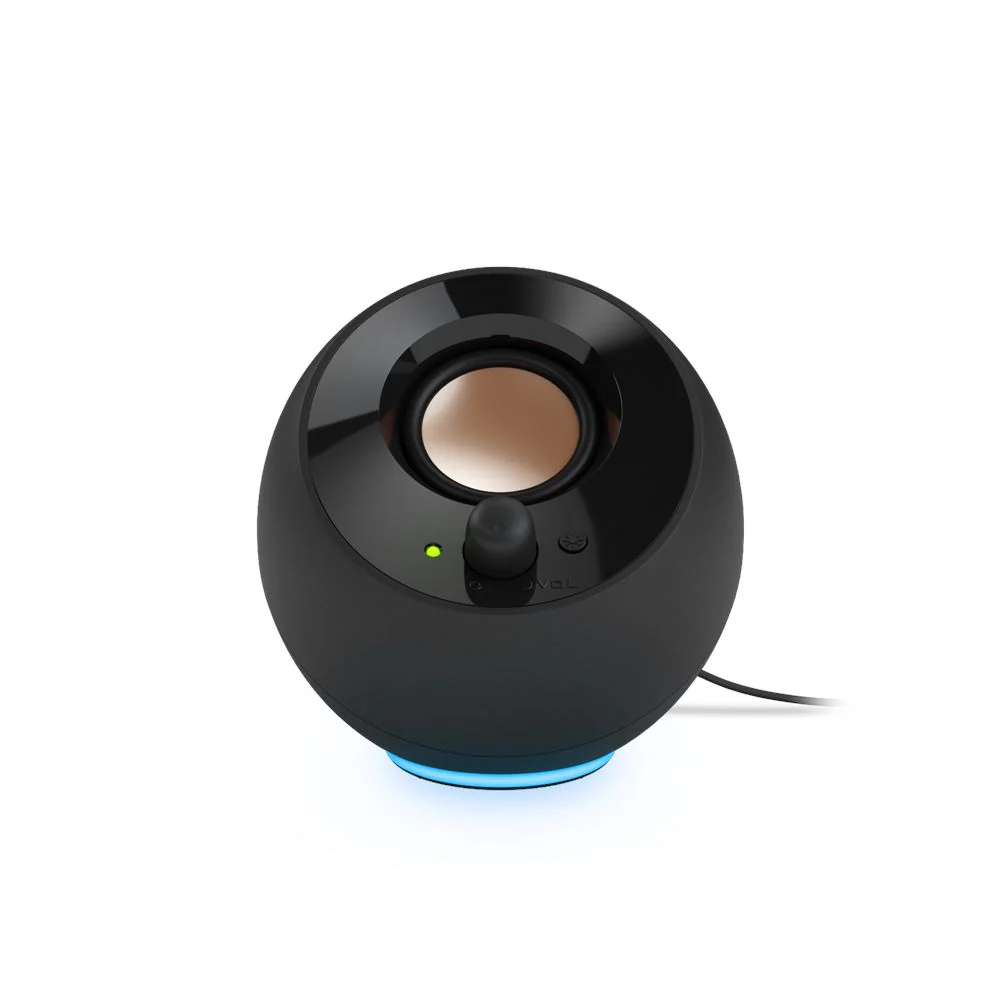 Creative Pebble SE Minimalist 2.0 USB-C Powered Desktop Speakers with RGB Lighting (Black, White) - Image 4
