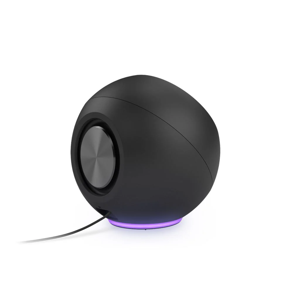 Creative Pebble SE Minimalist 2.0 USB-C Powered Desktop Speakers with RGB Lighting (Black, White) - Image 5
