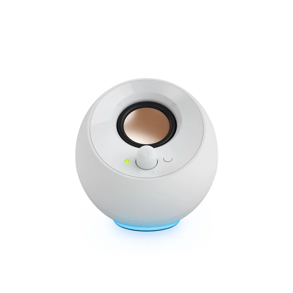 Creative Pebble SE Minimalist 2.0 USB-C Powered Desktop Speakers with RGB Lighting (Black, White) - Image 8