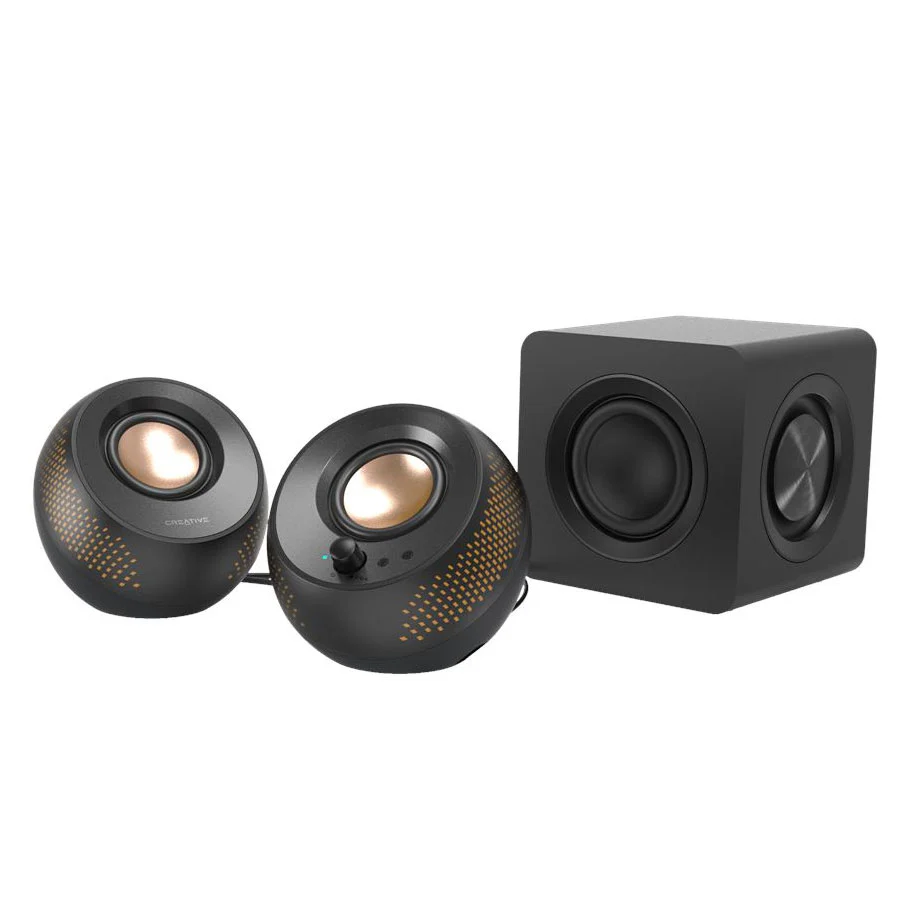 Creative Pebble X Plus 2.1 Desktop Speakers with Subwoofer Bluetooth 5.3 USB-C (Black) - Image 4