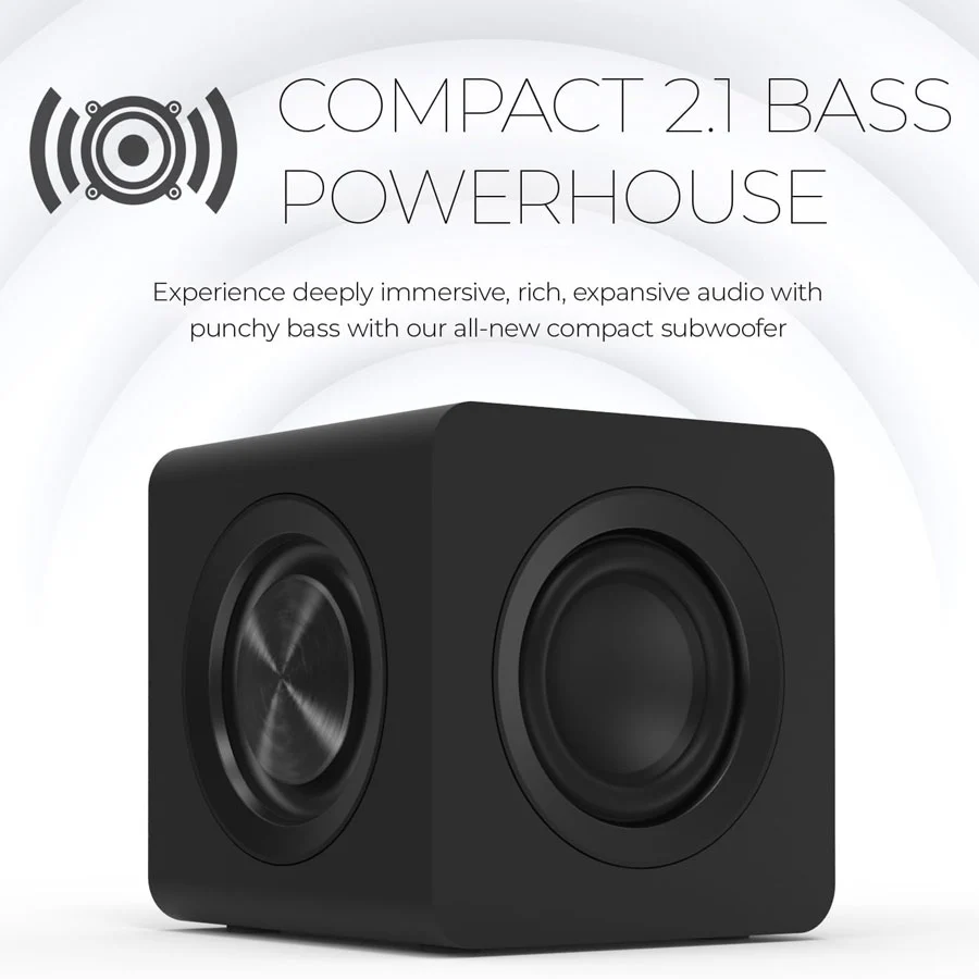 Creative Pebble X Plus 2.1 Desktop Speakers with Subwoofer Bluetooth 5.3 USB-C (Black) - Image 5