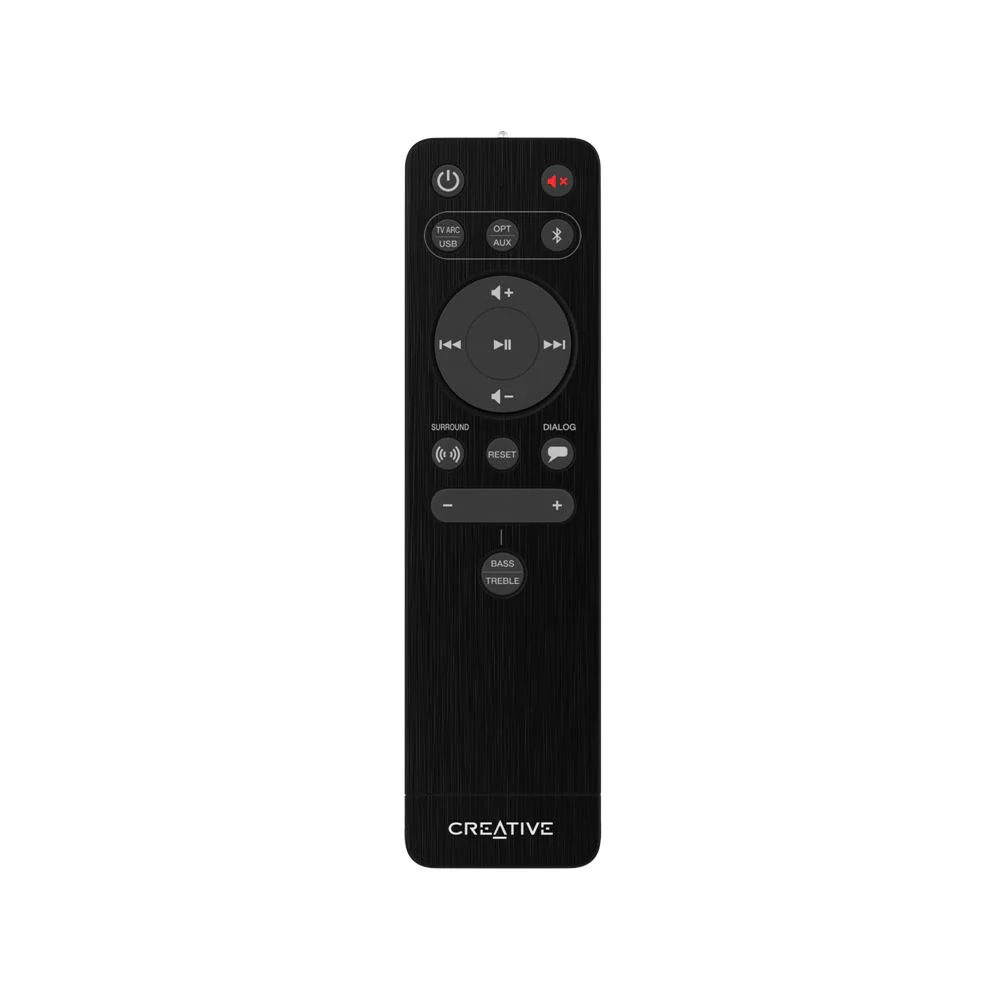 Creative Stage V2 2.1 Soundbar & Subwoofer with Clear Dialog & Surround by Sound Blaster for TV & Desktop Monitor (Black) - Image 6
