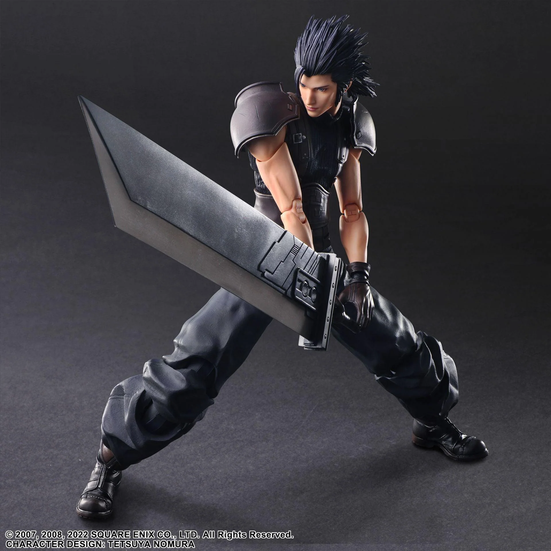 Crisis Core Final Fantasy VII Reunion Play Arts Kai Action Figure Zack Fair Soldier 1st Class - Image 3