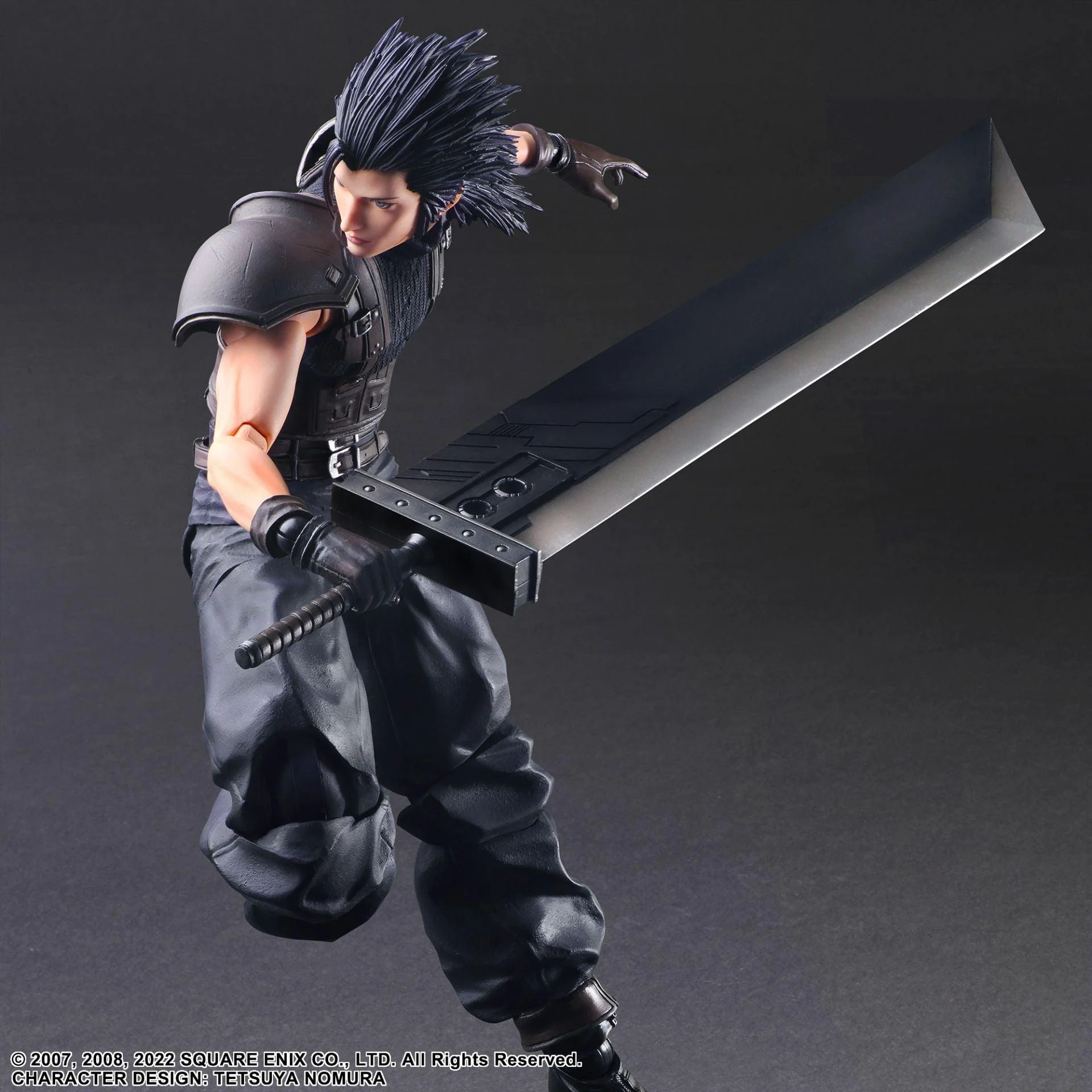 Crisis Core Final Fantasy VII Reunion Play Arts Kai Action Figure Zack Fair Soldier 1st Class - Image 4
