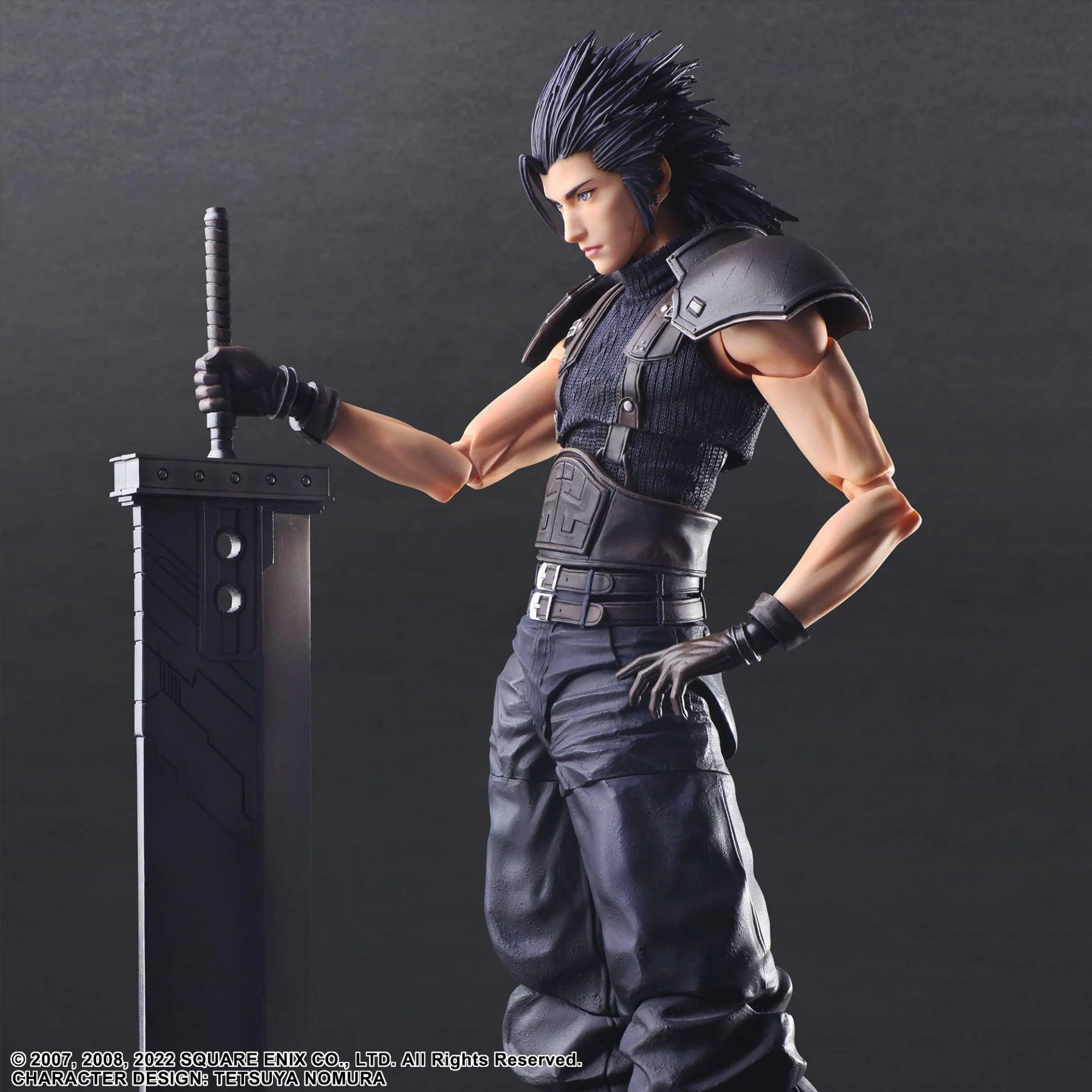 Crisis Core Final Fantasy VII Reunion Play Arts Kai Action Figure Zack Fair Soldier 1st Class - Image 7