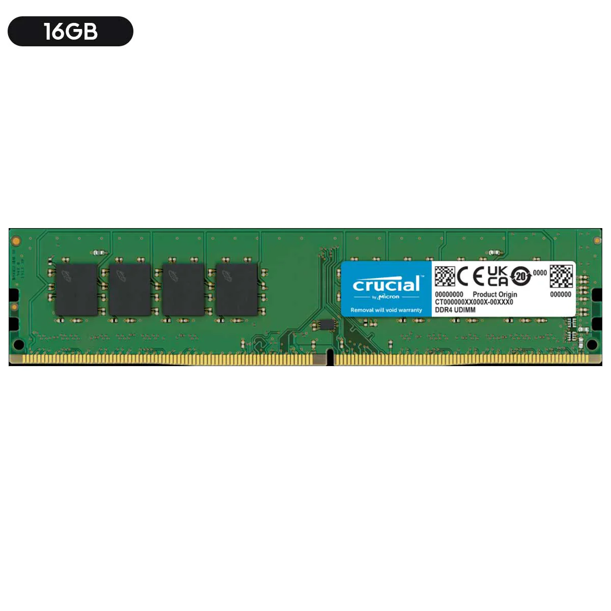 Crucial DDR4 3200 MHz CL22 UDIMM Desktop Memory (8GB, 16GB) - Image 3