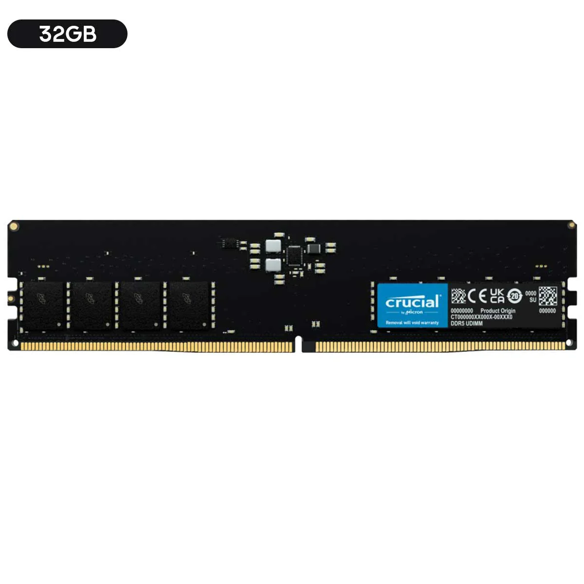 Crucial DDR5 5600MHz CL46 UDIMM Desktop Memory (8GB, 16GB) - Image 3