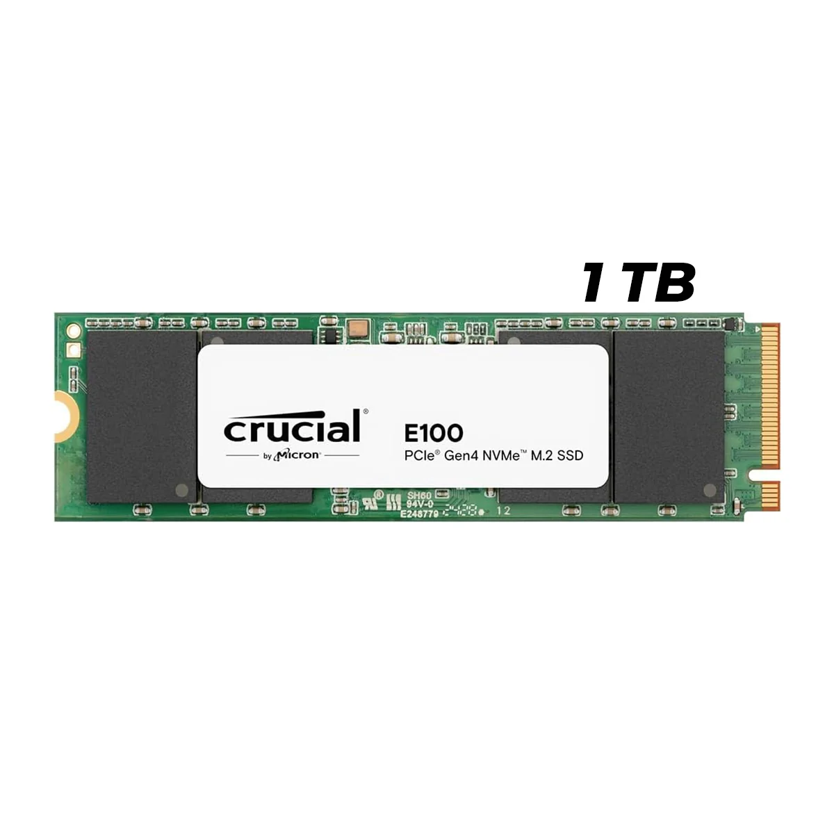 Crucial E100 PCIe Gen4 NVMe 2280 M.2 Internal SSD (480GB, 1TB), (CT480E100SSD8, CT1000E100SSD8) - Image 3