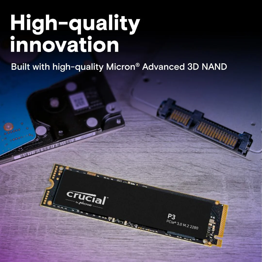 Crucial P3 2TB PCIe M.2 2280 SSD (CT2000P3SSD8) - Image 4