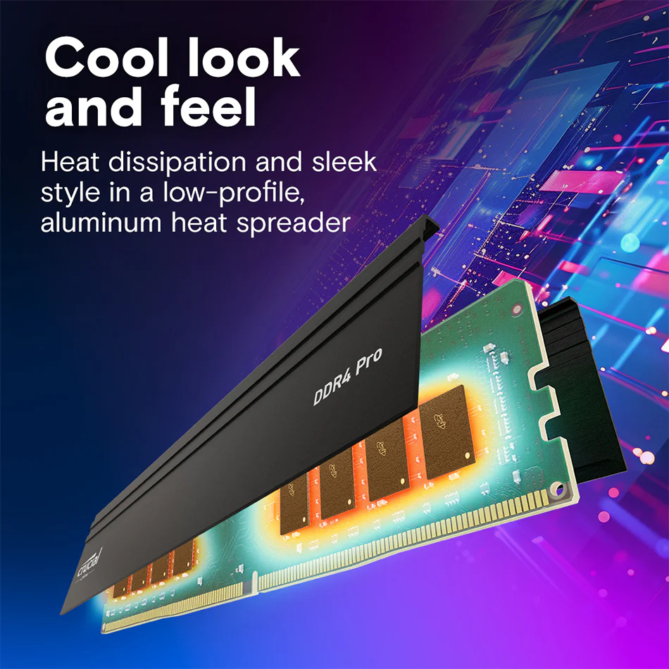 Crucial Pro 64GB DDR4 3200MT/s CL22 Intel XMP 2.0 UDIMM Desktop Memory (CP2K32G4DFRA32A) - Image 6
