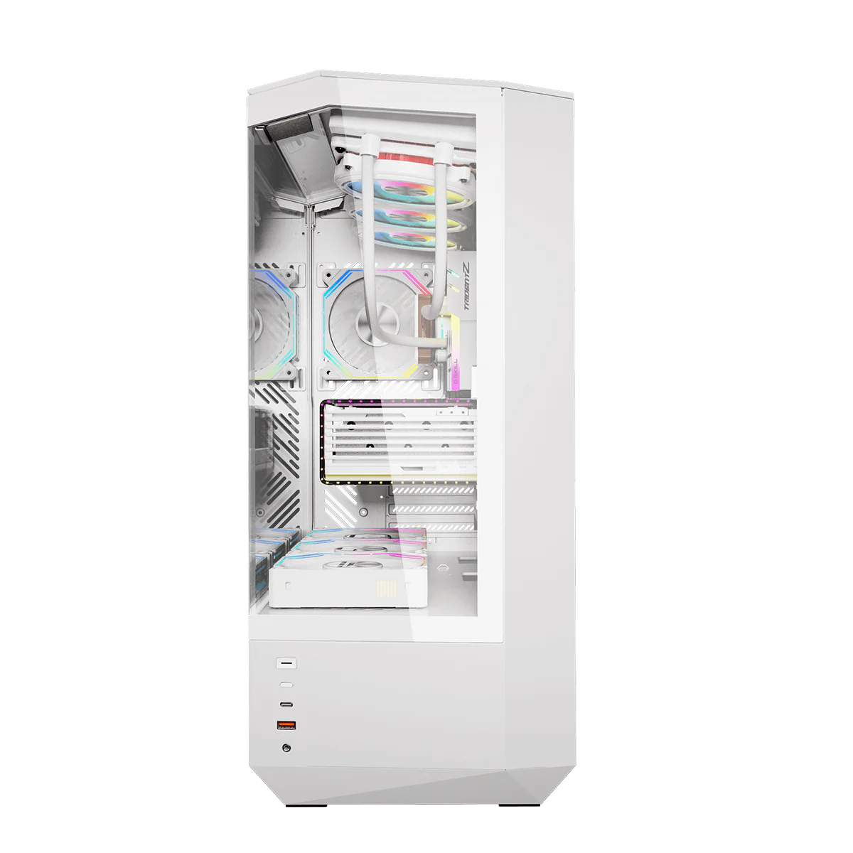 DarkFlash Arcee DY460 TG Side Panel ATX Luxury PC Case (Black, White) - Image 26